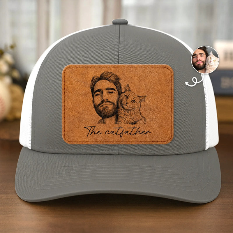 Custom Photo Cap - Personalized Father's Day Birthday Gifts For Dog Cat Lovers, Dog Dad, Cat Owners - A Life Well Loved