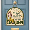 Custom Wood Sign - Personalized Birthday Garden Gifts For Gardeners - A Crazy Plant Lady Lives Here