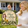 Custom Wood Sign - Personalized Birthday Garden Gifts For Gardeners - A Crazy Plant Lady Lives Here
