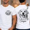 Custom Photo T-shirt - Personalized Father's Day Birthday Gifts For Dog Cat Lovers, Dog Dad And Mom, Cat Owners - Pets Make Every Day Brighter