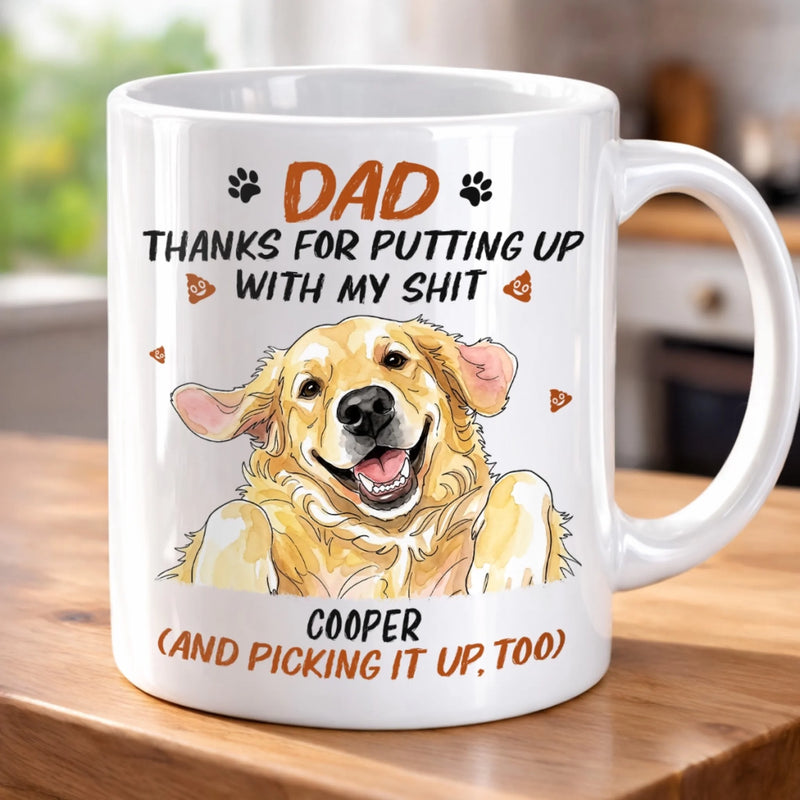 Custom Photo Mug - Personalized Father's Day Birthday Gifts For Dog Cat Lovers, Dog Dad, Cat Owners - We're Your Favorites