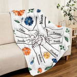 Mom, You Are My Hero - Family Personalized Custom 3D Inflated Effect Printed Blanket - Mother's Day, Gift For Family