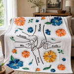 Mom, You Are My Hero - Family Personalized Custom 3D Inflated Effect Printed Blanket - Mother's Day, Gift For Family