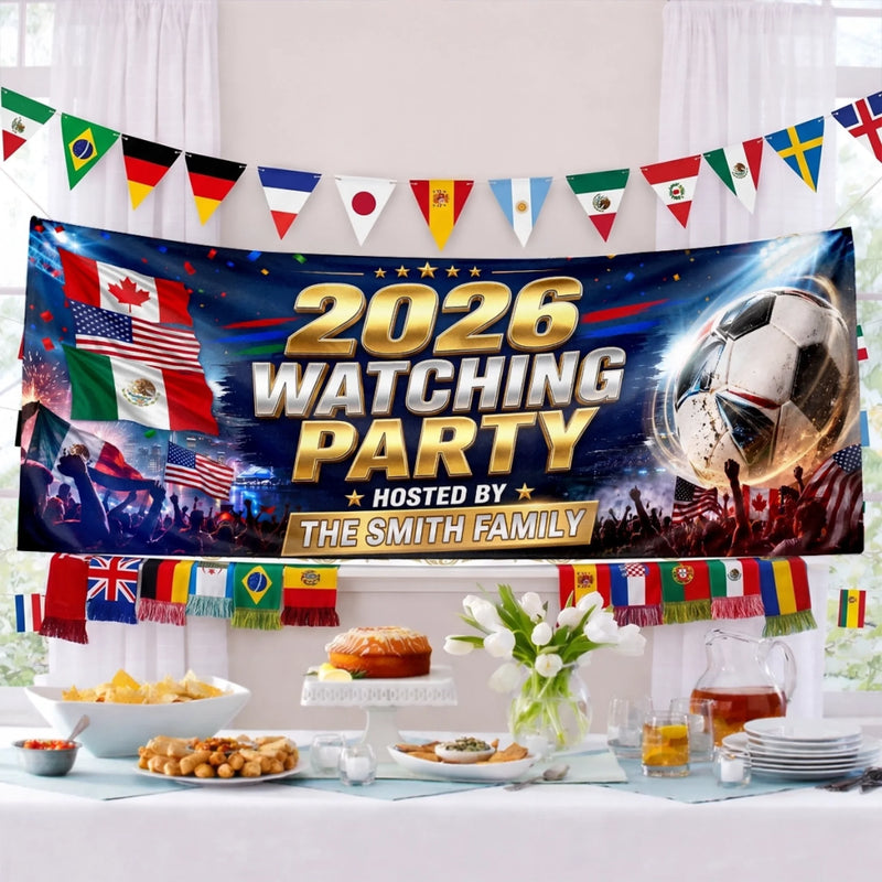 Custom International Soccer Tournament Outdoor Banner - Personalized Birthday Gifts For Soccer Lovers, Sports Fans, Sports Lovers - Cheering Together, Winning Together