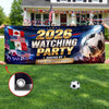 Custom International Soccer Tournament Outdoor Banner - Personalized Birthday Gifts For Soccer Lovers, Sports Fans, Sports Lovers - Cheering Together, Winning Together