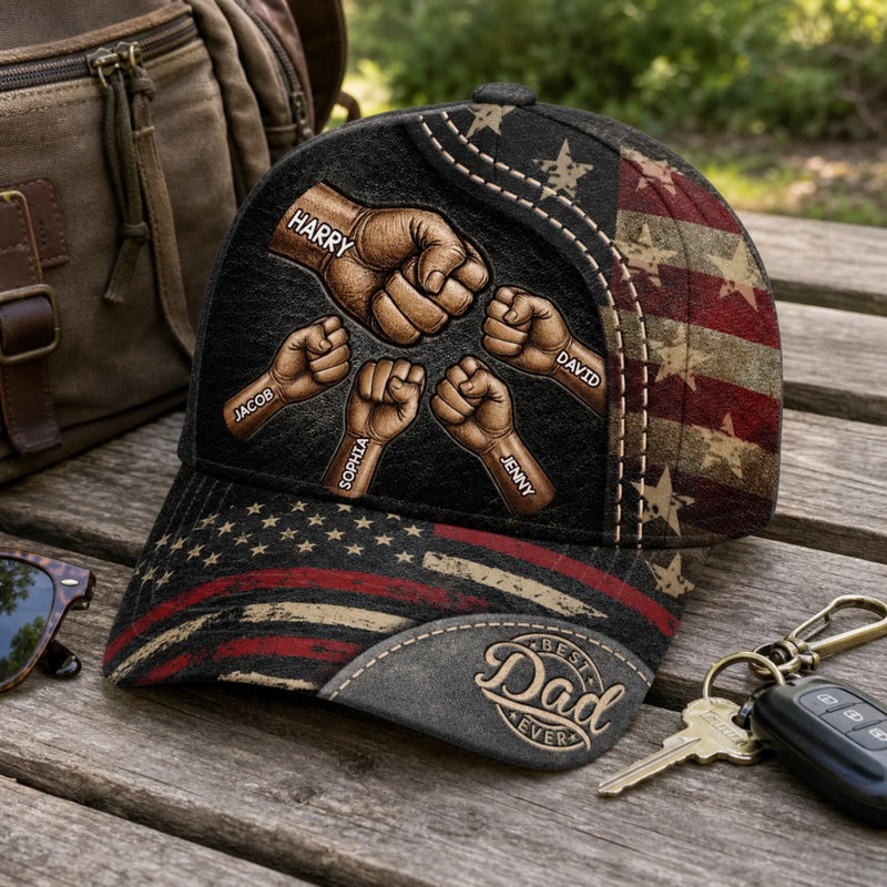 Custom Hat, All Over Print Classic Cap - Personalized Birthday Gifts For Dad, Grandpa - Dad And Grandpa Forever