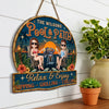 Custom Wood Sign - Personalized Summer Vacation And Travel Gifts For Husband And Wife, Him And Her - Chasing Golden Hours Together