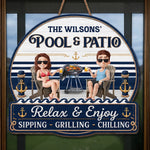 Custom Wood Sign - Personalized Summer Vacation And Travel Gifts For Couple, Husband, Wife - Our Favorite Coastal Escape