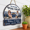Custom Wood Sign - Personalized Summer Vacation And Travel Gifts For Husband And Wife, Him And Her - Our Favorite Coastal Escape