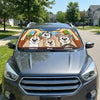 Custom Auto Windshield Sunshade, Car Window Protector - Personalized Birthday Gifts For Dog Cat Lovers, Dog Dad And Mom, Cat Owners - Paws Make Life Better