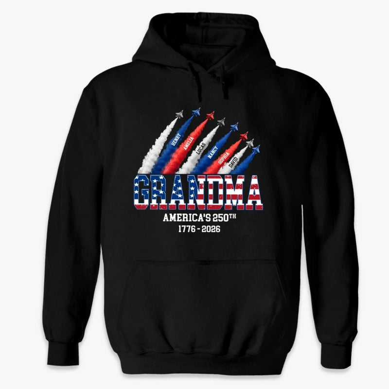 Custom T-shirt, Premium T-shirt, Hoodie - Personalized 4th Of July Gifts For Mom, Grandma - Her Favorite Little Firecrackers