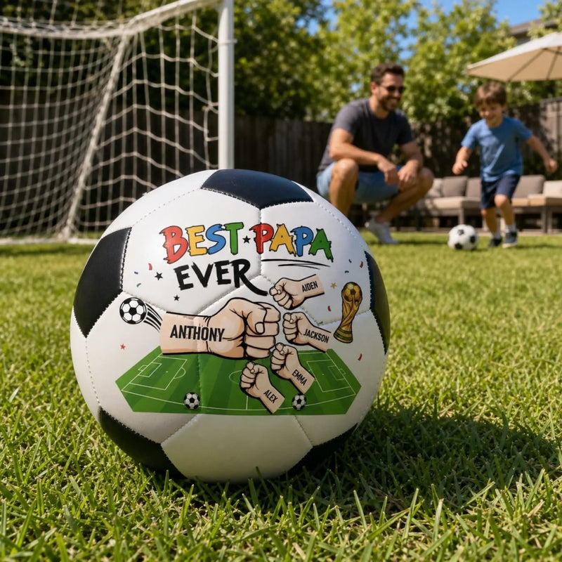 Custom LA 2026 Soccer Dad Soccer Ball – Personalized Father's Day Gifts For Dad, Grandpa, Soccer Lovers, Sports Fans, Sports Lovers – Soccer Is Always A Good Idea