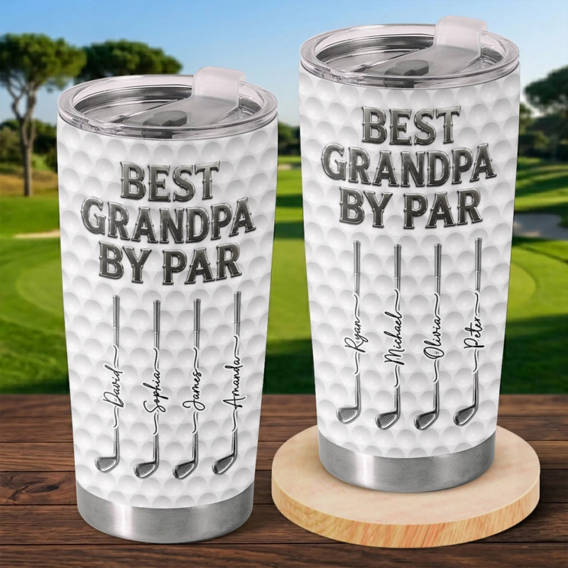 Custom Golf Tumbler - Personalized Father's Day Birthday Gifts For Dad, Grandpa, Golf Lovers, Sports Fans, Sports Lovers - Golf Now Adult Later