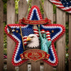 Custom Wood Sign - Personalized America 250th Anniversary Gifts For Mom, Dad, Brother, Sister, Kids - Land Of Liberty, Heart Of Home