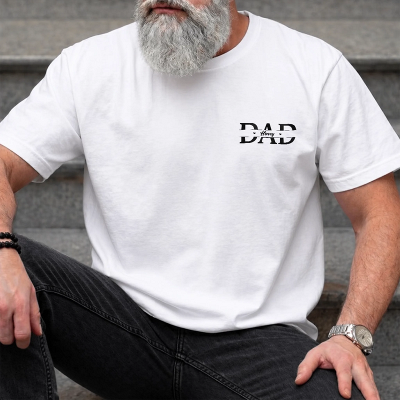 Custom Photo Unisex T-shirt - Personalized Father's Day Birthday Gifts For Dad, Grandpa - The One I Love Most