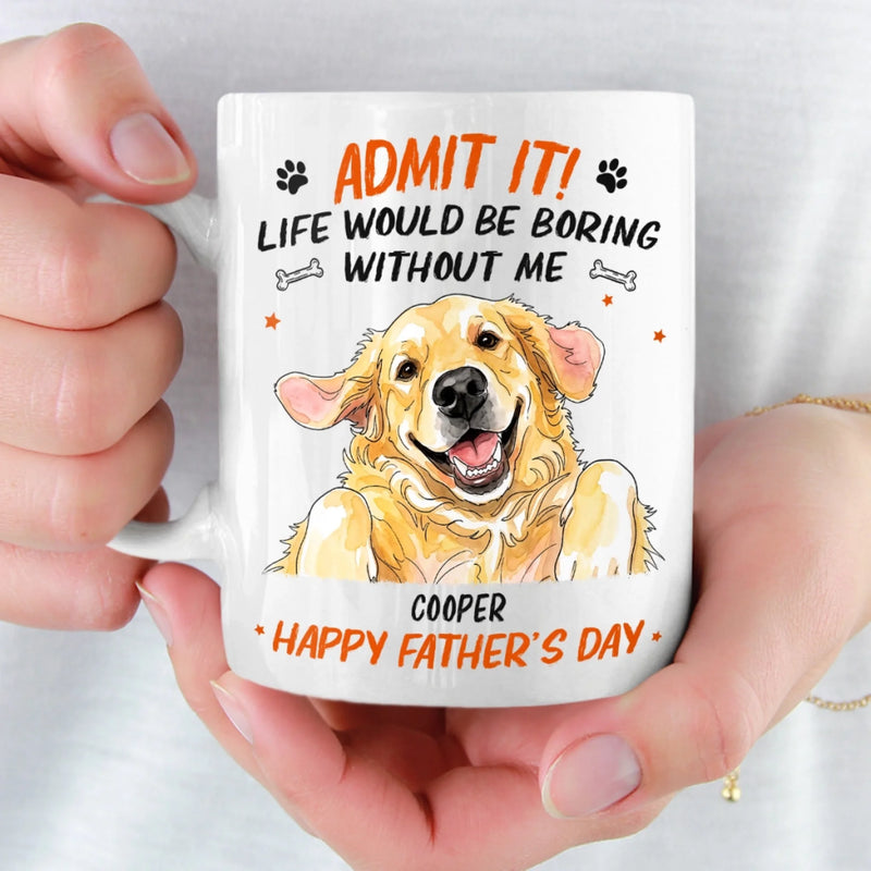Custom Photo Mug - Personalized Father's Day Birthday Gifts For Dog Cat Lovers, Dog Dad, Cat Owners - We Make Life Better
