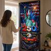Custom Door Cover - Personalized America 250th Anniversary Gifts For Mom, Dad, Brother, Sister, Kids  - Land Of Liberty Family