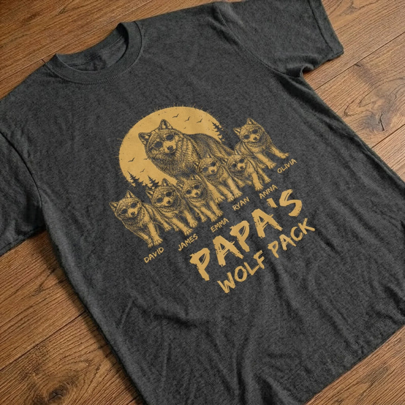 Custom T-shirt, Hoodie - Personalized Father's Day Birthday Gifts For Dad, Grandpa - Lead The Pack Protect The Family