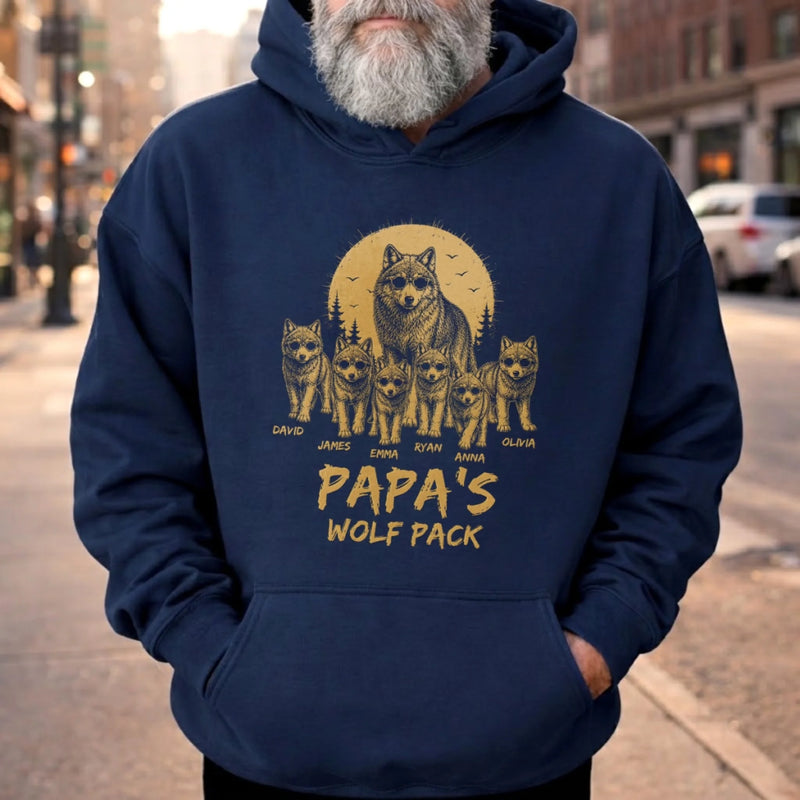 Custom T-shirt, Hoodie - Personalized Father's Day Birthday Gifts For Dad, Grandpa - Lead The Pack Protect The Family