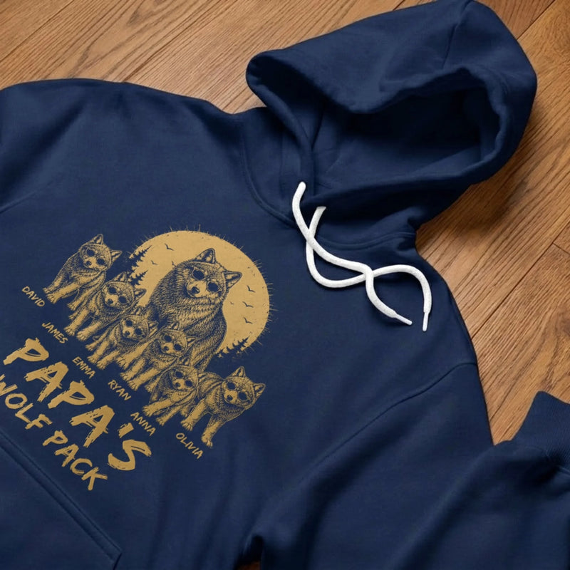 Custom T-shirt, Hoodie - Personalized Father's Day Birthday Gifts For Dad, Grandpa - Lead The Pack Protect The Family