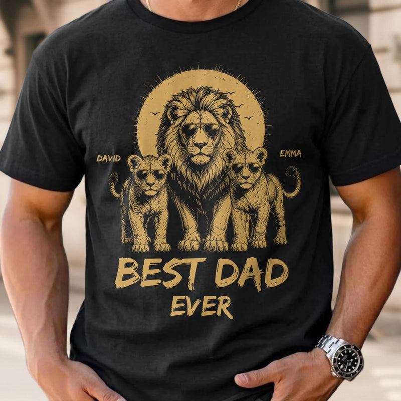 Custom T-shirt, Hoodie - Personalized Father's Day Birthday Gifts For Dad, Grandpa - Leader Of The Pride