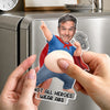Custom Photo Dad Bod Belly Squishy Acrylic Fridge Magnet – Personalized Father's Day Funny Gifts For Dad, Grandpa – Official Belly Appreciation Club