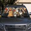 Custom Auto Windshield Sunshade, Car Window Protector - Personalized Birthday Gifts For Dog Cat Lovers, Dog Dad And Mom, Cat Owners - My Best Friend Has Paws