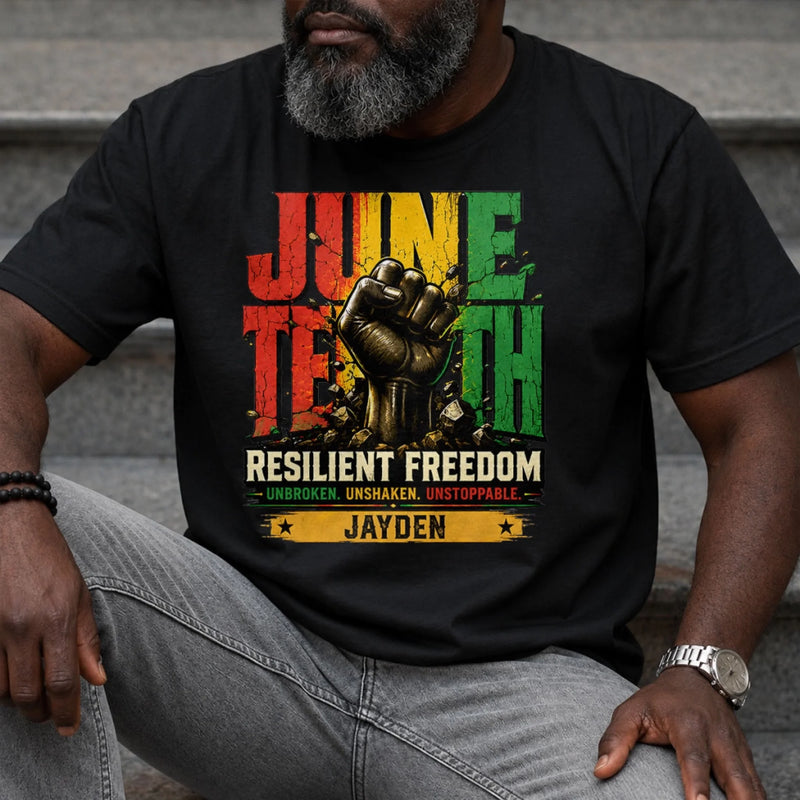 Custom T-shirt, Hoodie – Personalized Juneteenth Gifts For Men, Women – Celebrating Freedom, Honoring Heritage