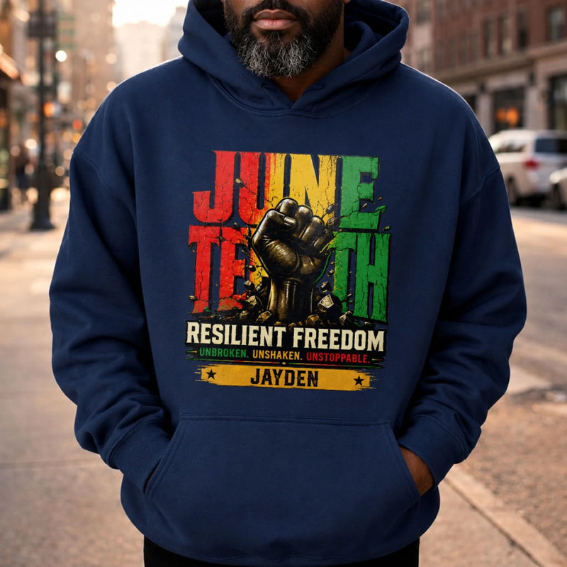 Custom T-shirt, Hoodie – Personalized Juneteenth Gifts For Men, Women – Celebrating Freedom, Honoring Heritage