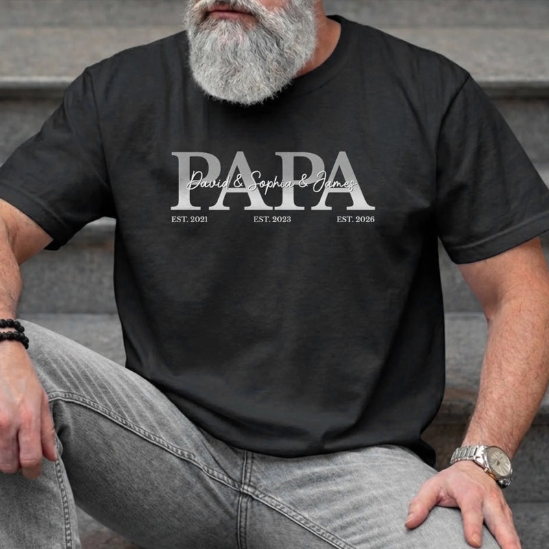 Custom T-shirt, Hoodie – Personalized Father's Day Birthday Gifts For Dad, Grandpa –  Dad Is My Greatest Blessing