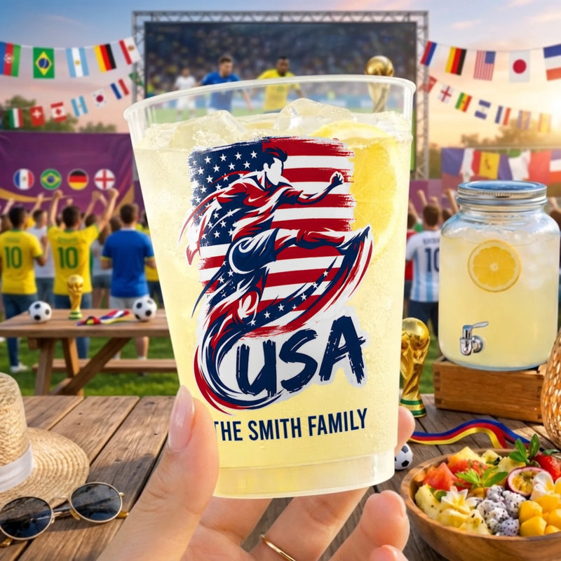 Custom International Soccer Tournament Party Cups - Personalized Birthday Gifts For Soccer Lovers, Sports Fans, Sports Lovers - Our Favorite Summer Tradition