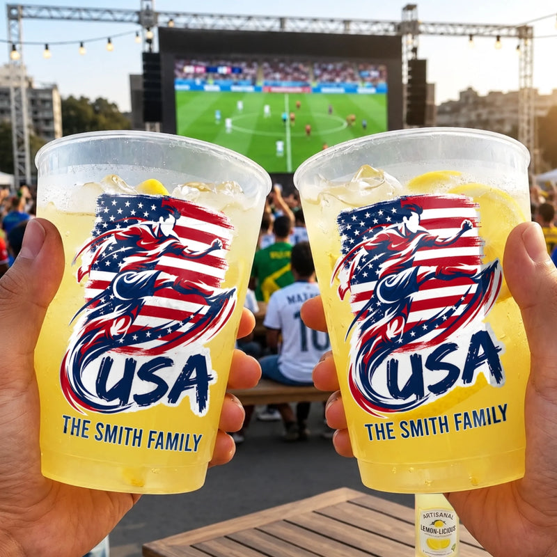 Custom International Soccer Tournament Party Cups - Personalized Birthday Gifts For Soccer Lovers, Sports Fans, Sports Lovers - Our Favorite Summer Tradition