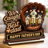 Custom 2-Layered Wooden Plaque - Personalized Father's Day Gifts For Dad, Grandpa, Baseball Lovers, Sports Fans, Sports Lovers - Great Dads Raise Great Kids