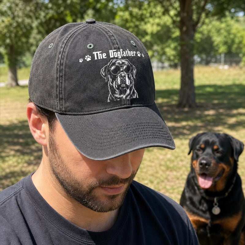 Custom Photo Cap - Personalized Father's Day Birthday Gifts For Dog Cat Lovers, Dog Dad, Cat Owners - The Boss Of The House