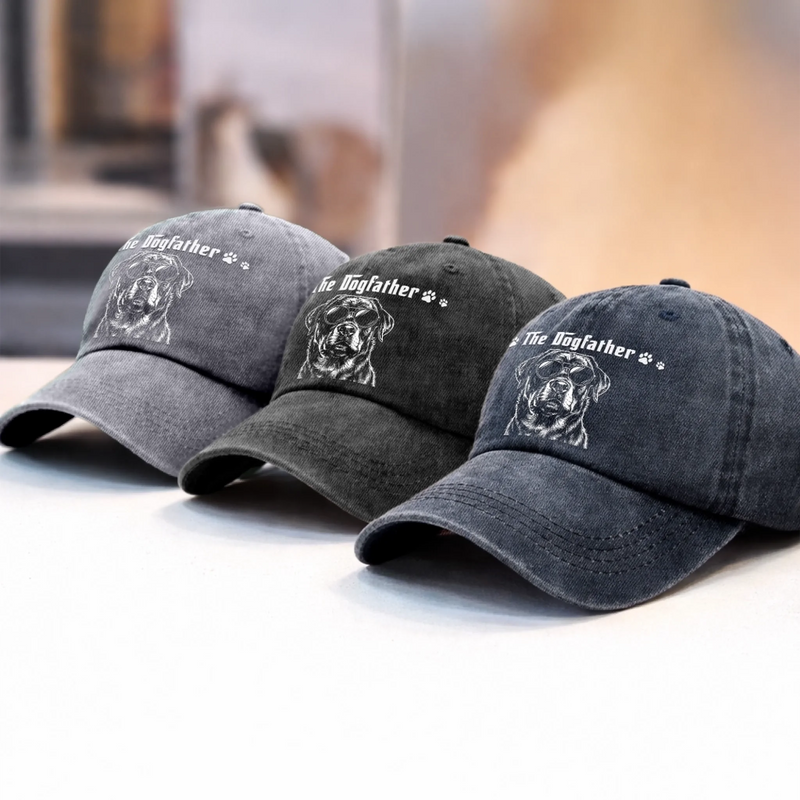 Custom Photo Cap - Personalized Father's Day Birthday Gifts For Dog Cat Lovers, Dog Dad, Cat Owners - The Boss Of The House