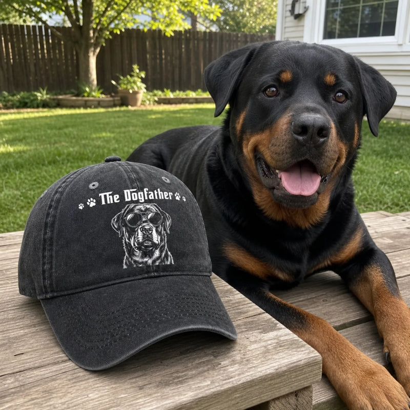 Custom Photo Cap - Personalized Father's Day Birthday Gifts For Dog Cat Lovers, Dog Dad, Cat Owners - The Boss Of The House