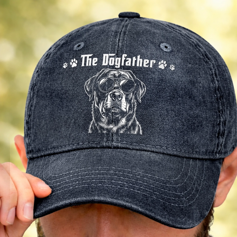 Custom Photo Cap - Personalized Father's Day Birthday Gifts For Dog Cat Lovers, Dog Dad, Cat Owners - The Boss Of The House