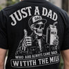 Custom Back Printed Shirt - Personalized  Father's Day Birthday Gifts For Dad, Grandpa - Just A Dad