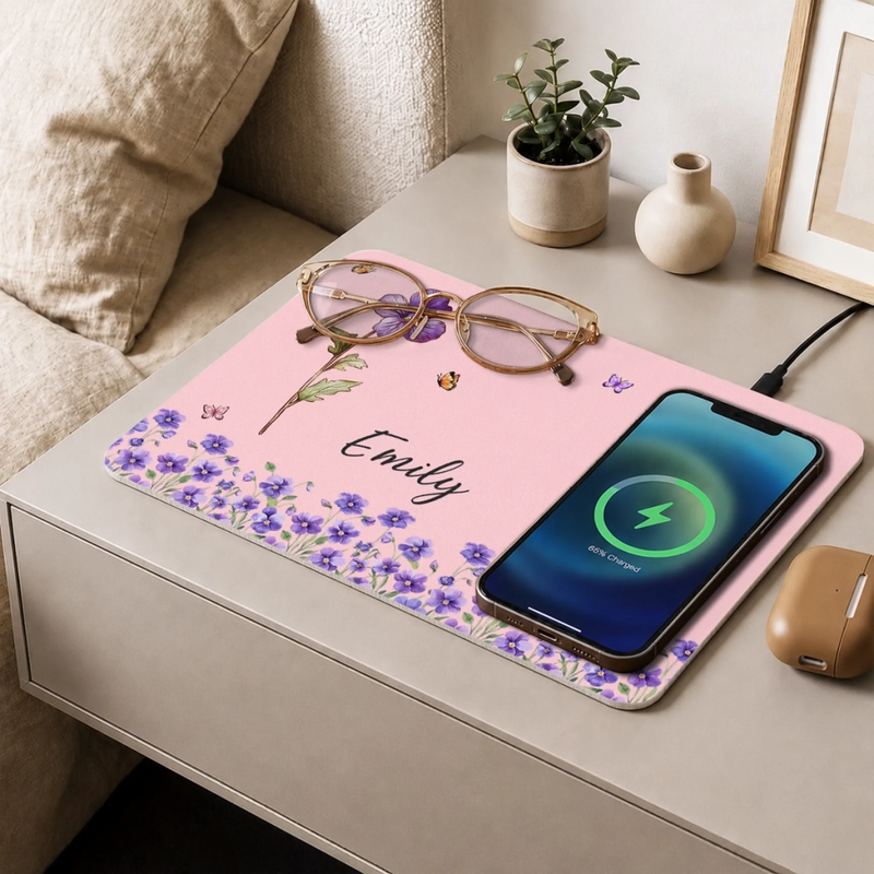 Custom Charging Mat - Personalized Best Friend Birthday Gifts For Women, Besties, Sisters, BFF, Family, Yourself - A Little Piece Of Me