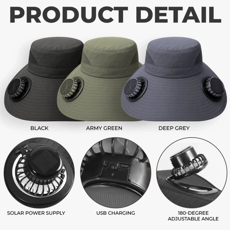 Custom Hat With Fans Solar Power - Personalized Garden Gifts For Gardeners, Dog Lovers, Dog Dad And Mom - My Ultimate Furry Gardening Crew