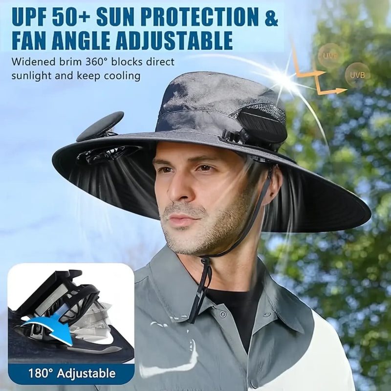 Custom Hat With Fans Solar Power - Personalized Birthday Garden Gifts For Gardeners - One Beautiful Moment At Once