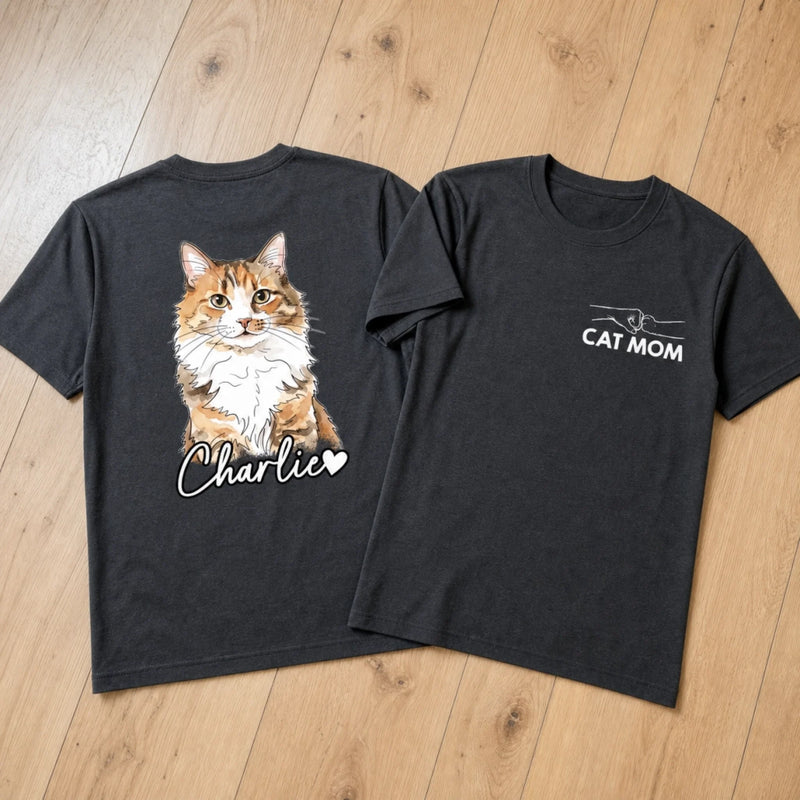 Custom Photo Unisex T-shirt - Personalized Father's Day Birthday Gifts For Dog Cat Lovers, Dog Dad And Mom, Cat Owners - Fur Babies Fur Ever