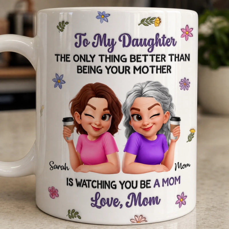 Custom 3D Inflated Effect Printed Mug - Personalized Mother's Day Gifts For Mom, Daughter - Love Beyond Words