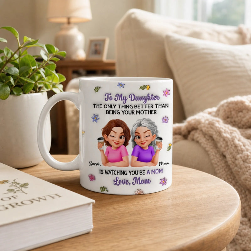 Custom 3D Inflated Effect Printed Mug - Personalized Mother's Day Gifts For Mom, Daughter - Love Beyond Words