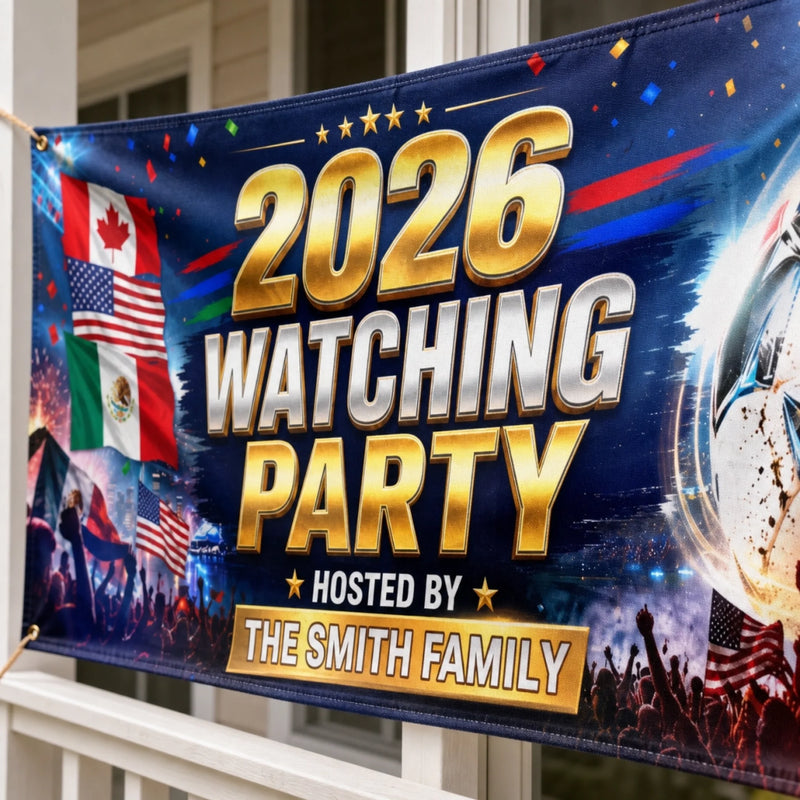 Custom International Soccer Tournament Outdoor Banner - Personalized Birthday Gifts For Soccer Lovers, Sports Fans, Sports Lovers - Cheering Together, Winning Together