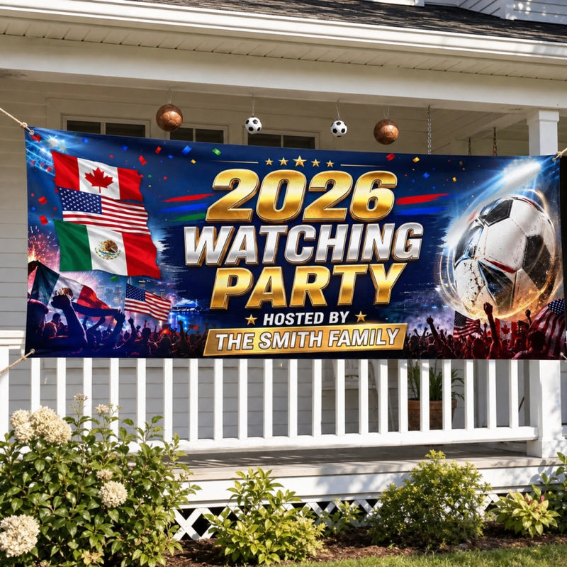 Custom International Soccer Tournament Outdoor Banner - Personalized Birthday Gifts For Soccer Lovers, Sports Fans, Sports Lovers - Cheering Together, Winning Together