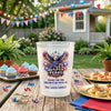 Custom Party Cups - Personalized America 250th Anniversary Gifts For Mom, Dad, Brother, Sister, Kids - Born For Freedom Built To Last