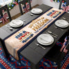 Custom Table Runner - Personalized America 250th Anniversary Gifts For Mom, Dad, Brother, Sister, Kids - Proud Hearts Rise High