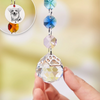 Custom Photo Crystal Suncatcher With Charm - Personalized Pet Memorial Gifts For Dogs, Cats - Forever Loved Forever Missed