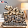 Custom 2-Layered Wooden Plaque - Personalized Father's Day Birthday Gifts For Dad, Grandpa - Strong Roots, Endless Love